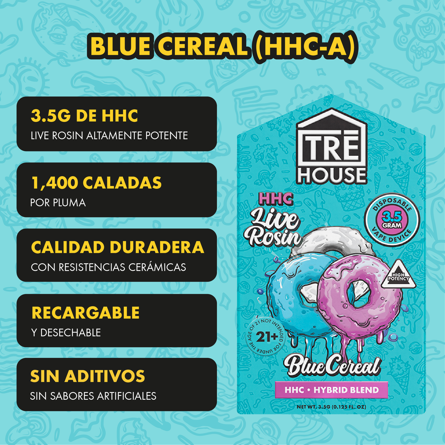 Tre House Pen Blue Cereal (HHC/3.5G)