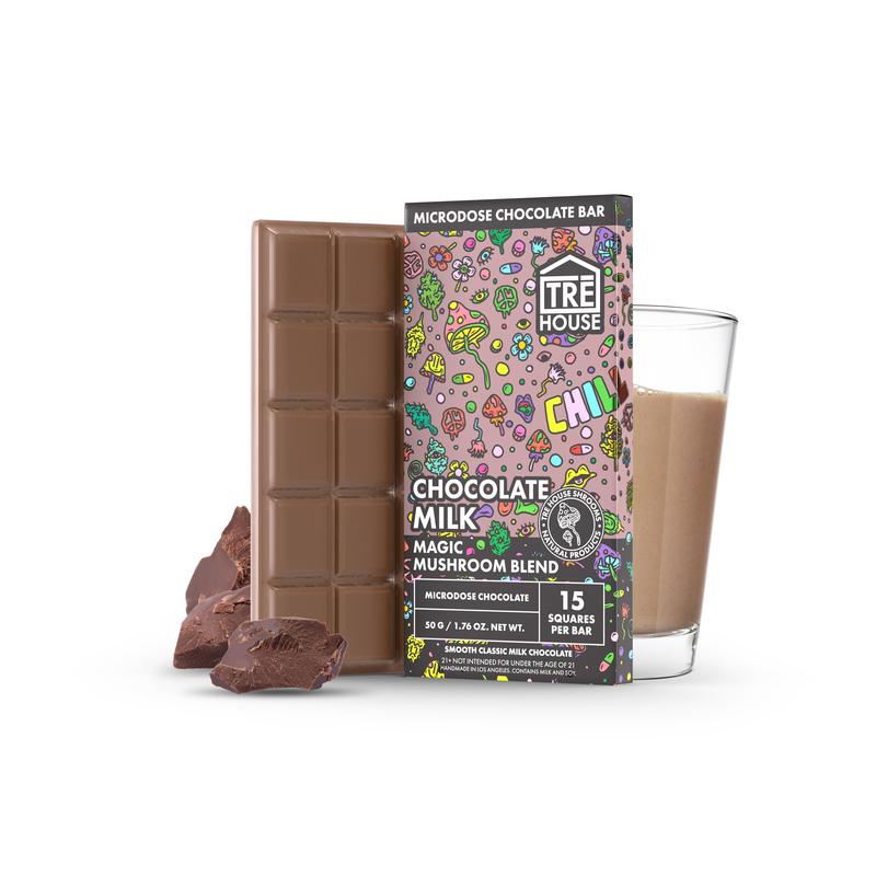 Tre House Chocolate Bar Magic Mushrooms Chocolate Milk