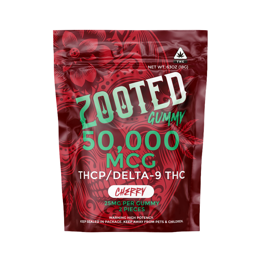 The Hemp Doctor ZOOTED Gummies Cherry 2ct D9