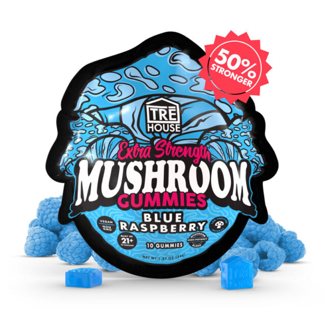 Gummies Magic Mushrooms Blue Raspberry Extra Strength