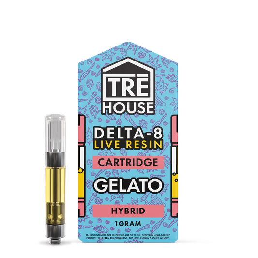Tre House Cartridge Gelato (Live Resin/Delta 8)