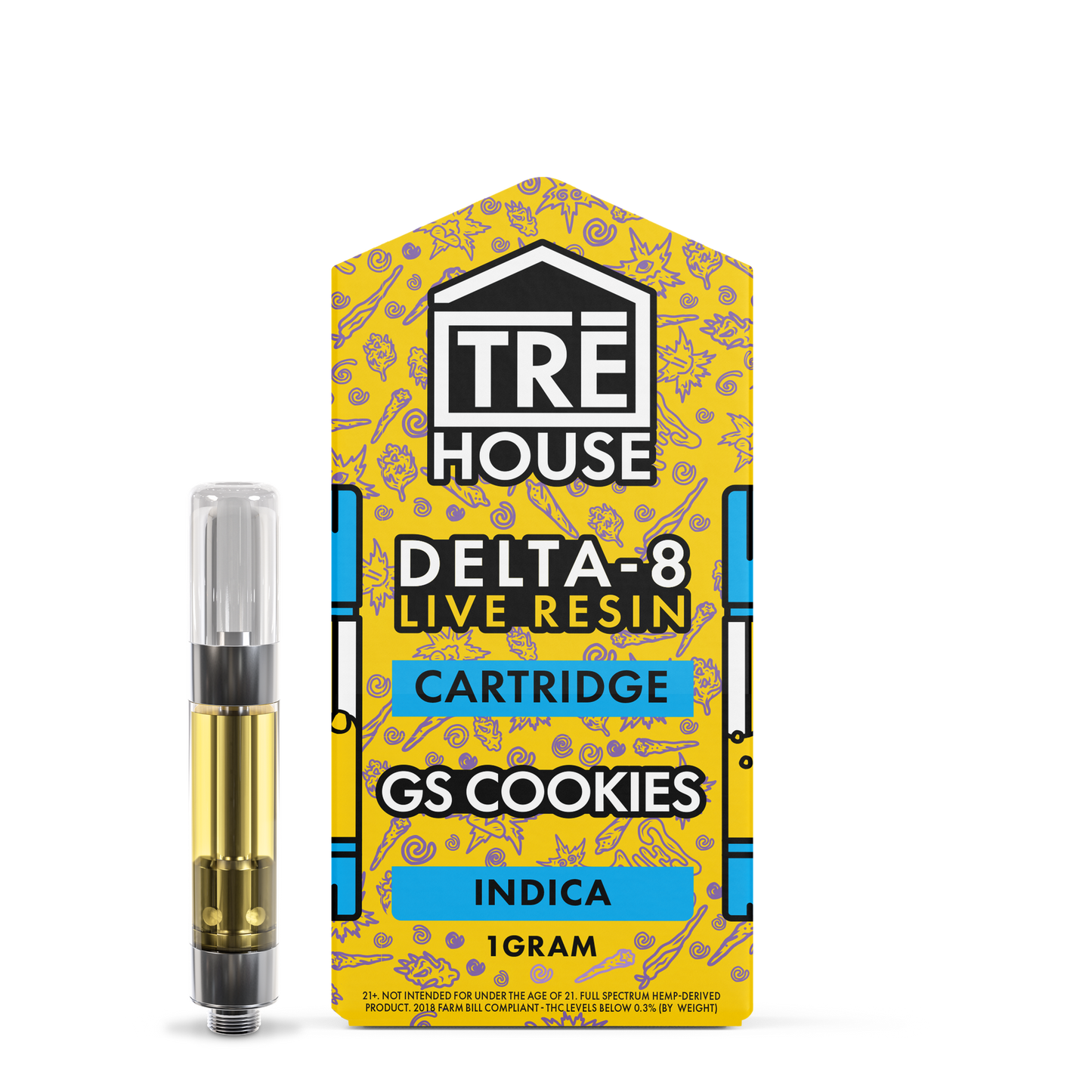Tre House Cartridge GS Cookies (Live Resin/Delta 8)