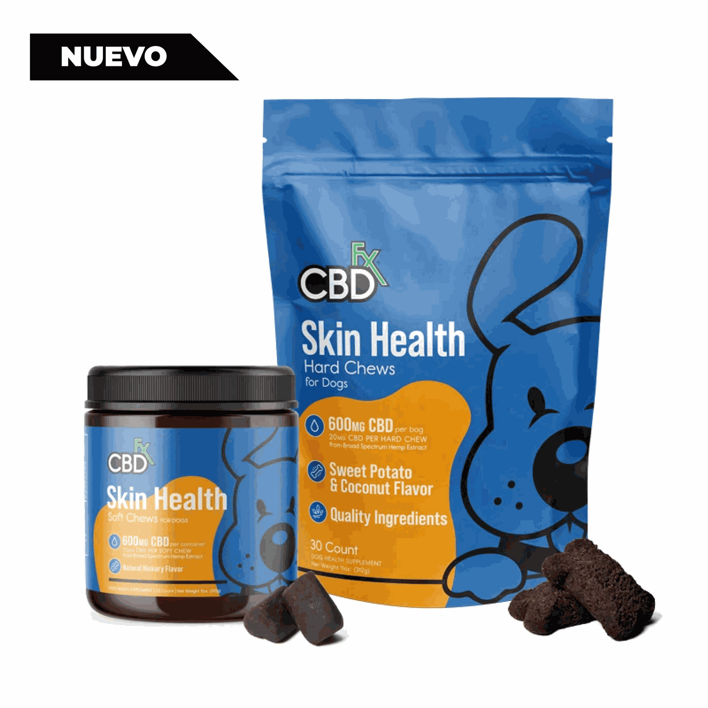 Premios para perros con CBD: masticables para la salud de la piel 600mg