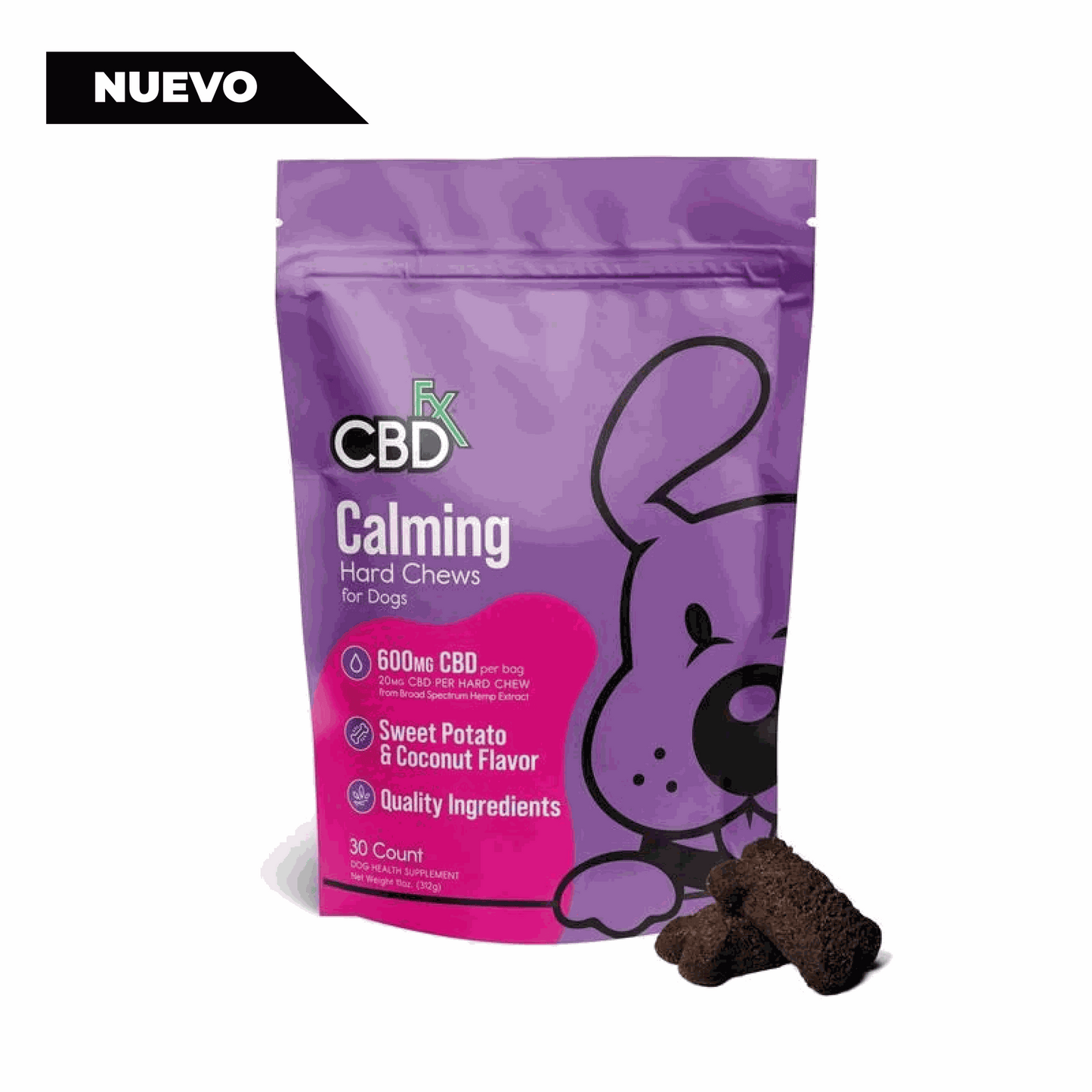 Premios para perros CBD: masticables calmantes 600mg