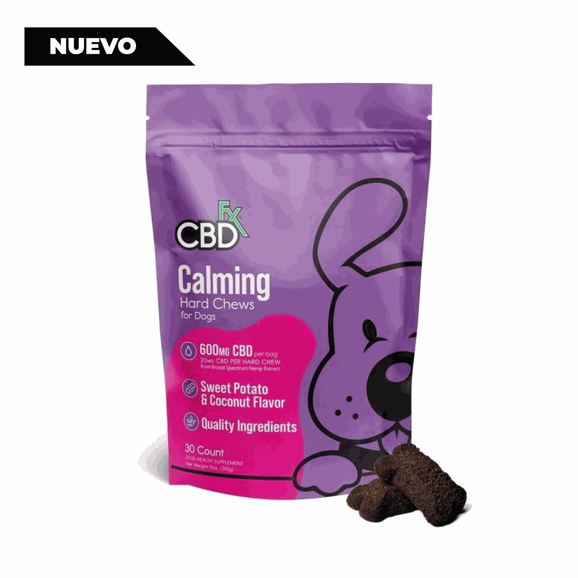 Premios para perros CBD: masticables calmantes 600mg
