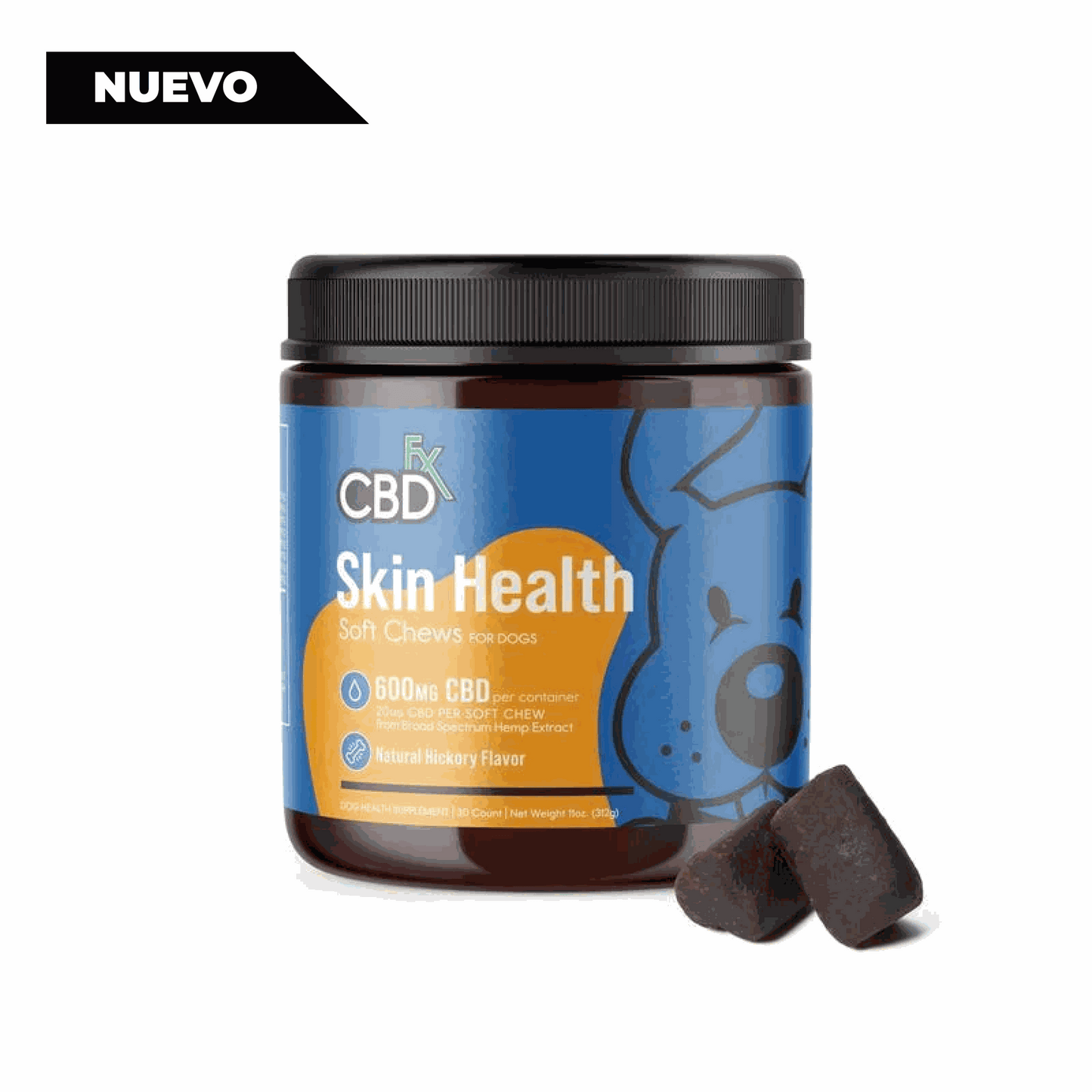 Premios para perros con CBD: masticables para la salud de la piel 600mg Blandos
