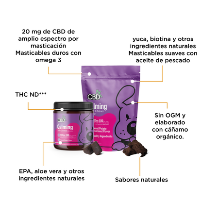 Premios CBD para mascotas calmantes