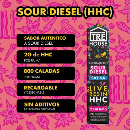 Tre House Pen Sour Diesel (HHC/2G)