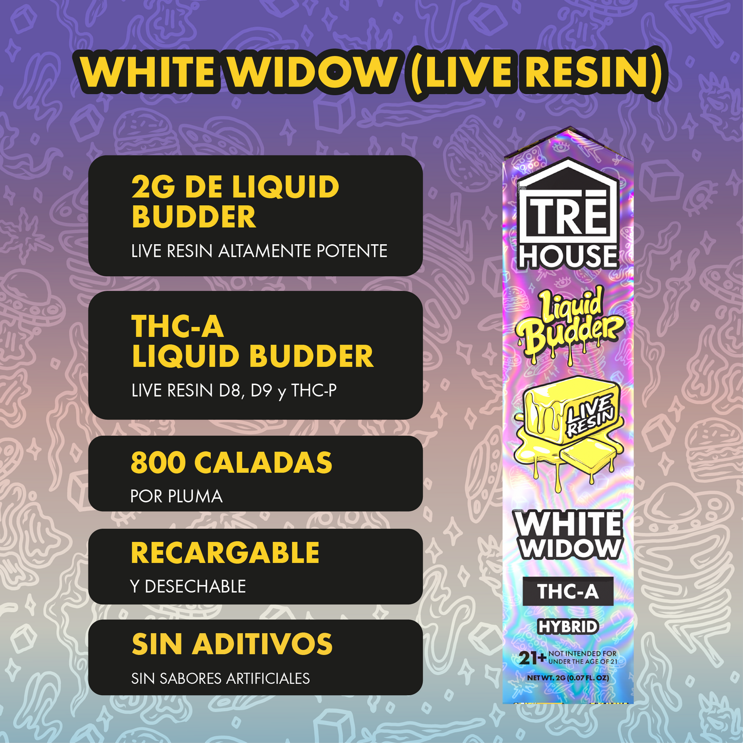 Tre House Pen White Widow (Liquid Budder/2G)