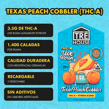 Tre House Pen Texas Peach Cobbler (THC-A/3.5G)