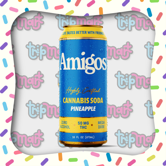 Amigos Soda – Pineapple | Refresco infusionado con 50mg THC