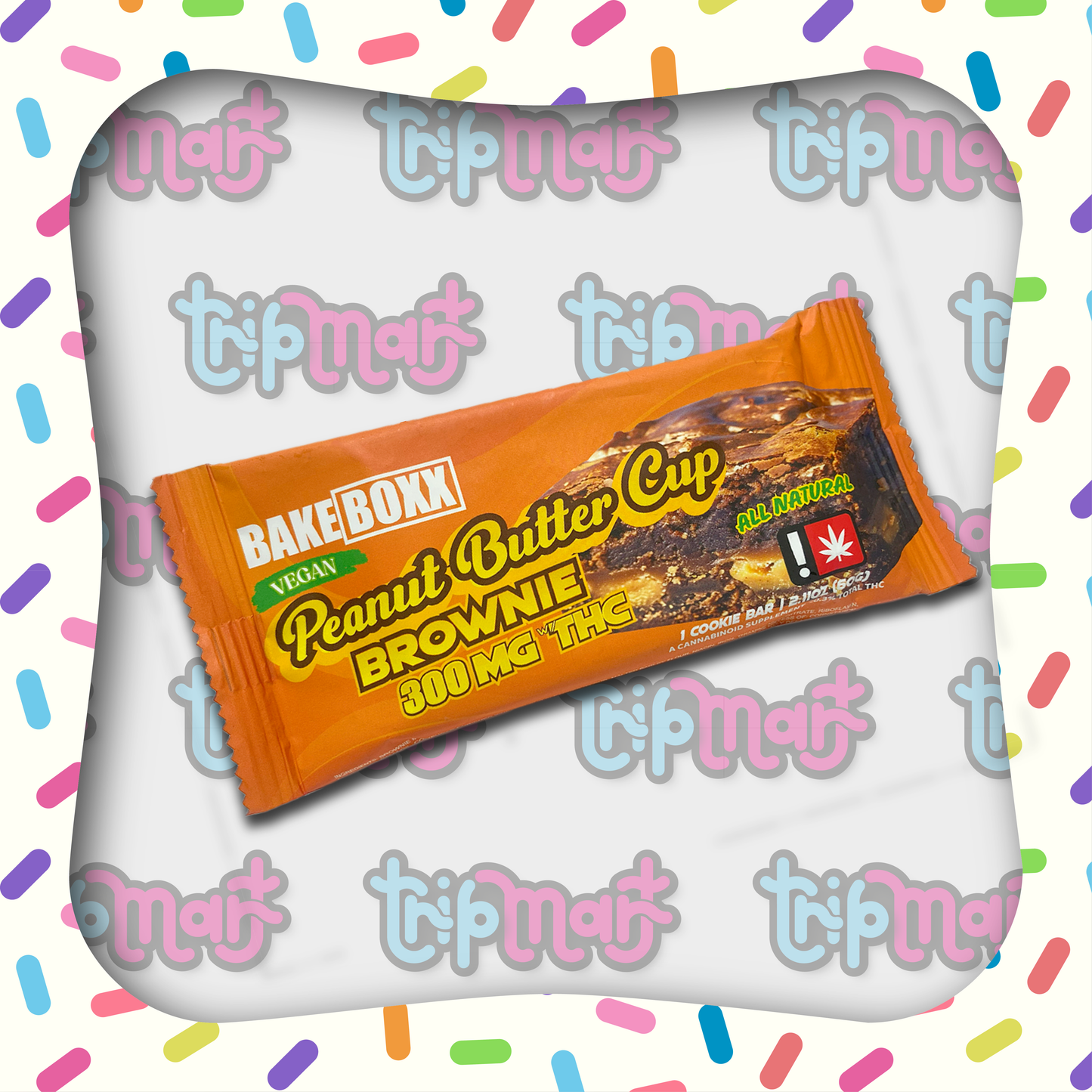BakeBoxx Peanut Butter Cup Brownie - 300mg THC