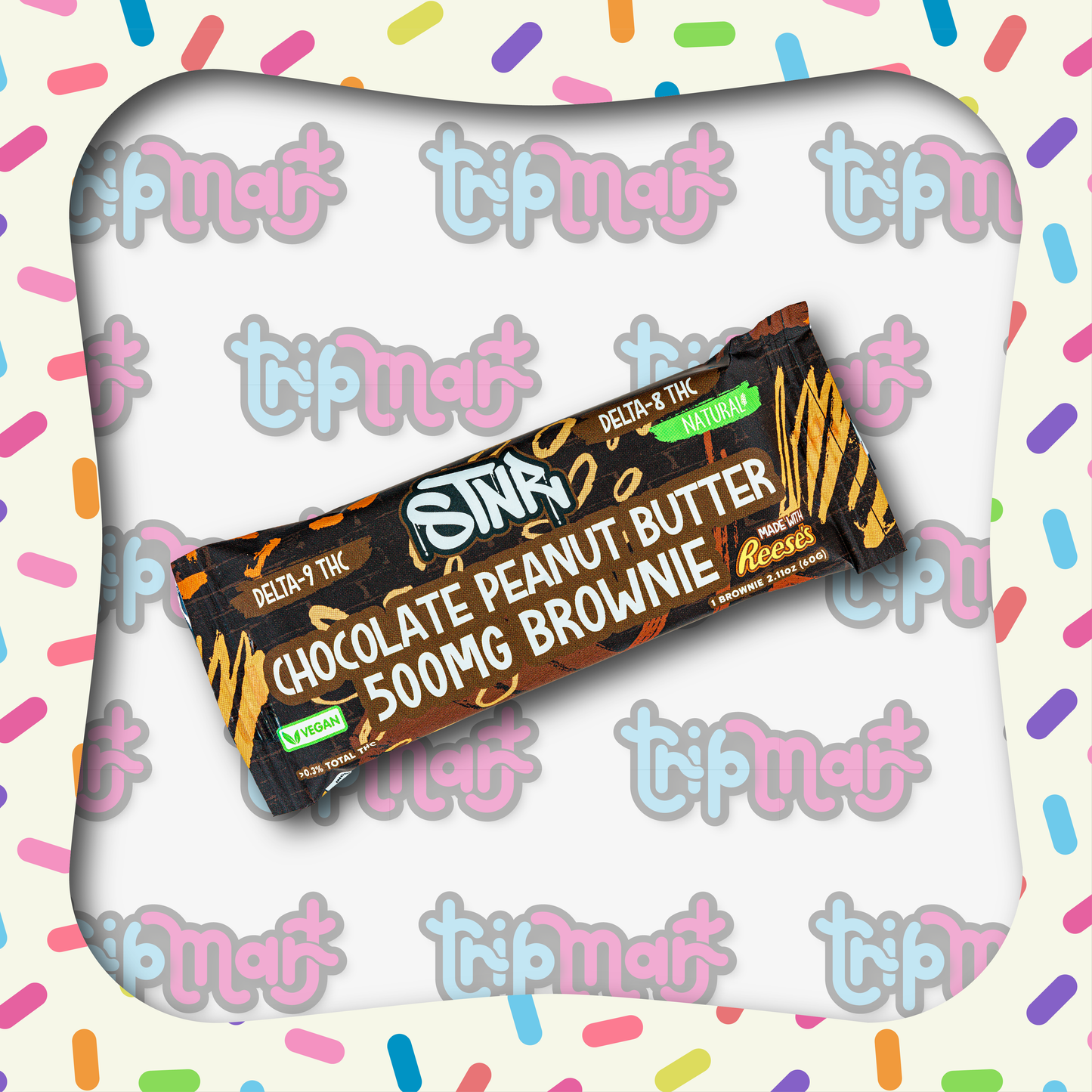 STNR Brownie Chocolate Peanut Butter D8/D9 (500mg)