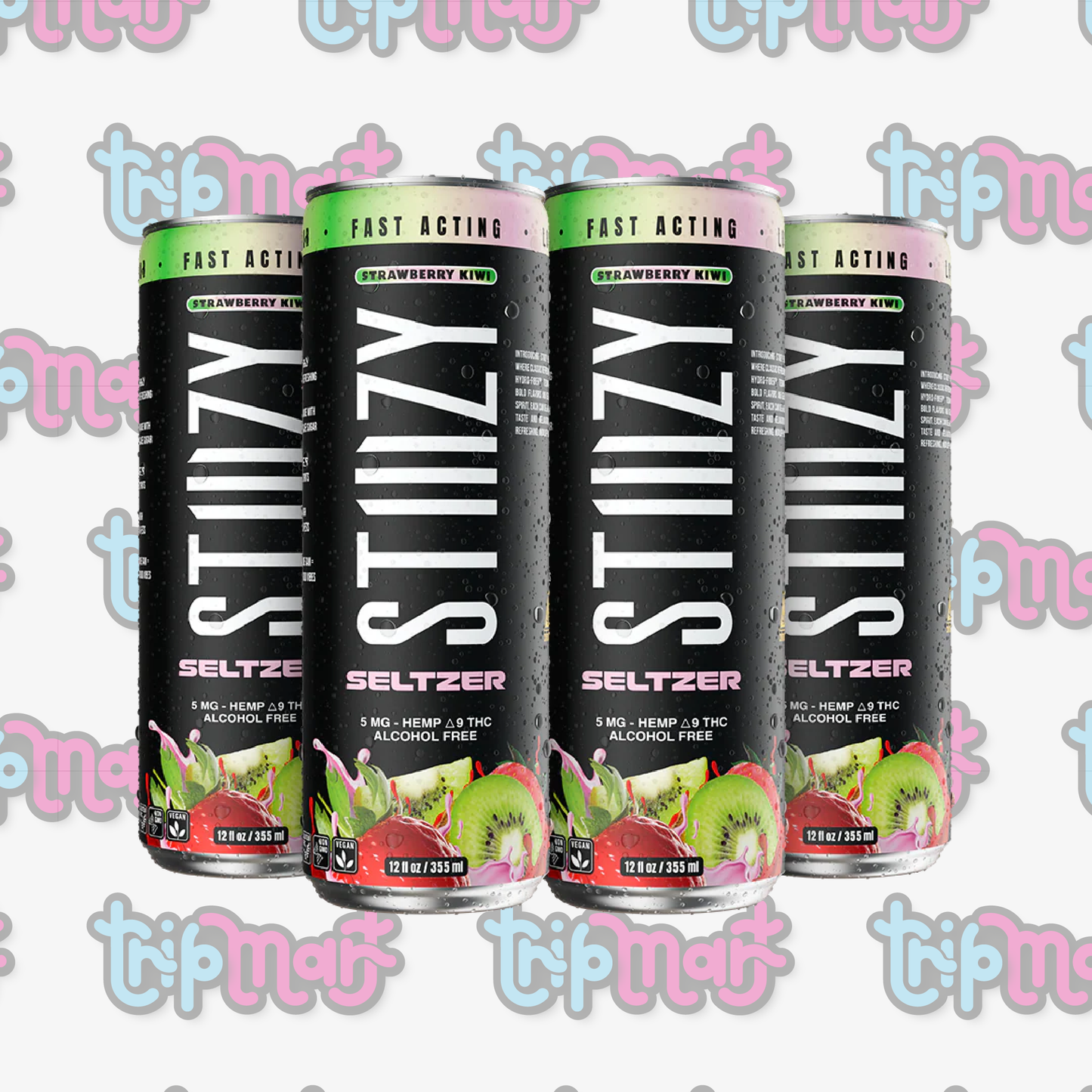 Stiiizy seltzer Strawberry Kiwi 5mg