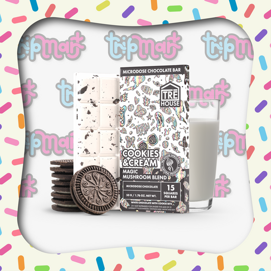 Tre House Chocolate Bar Magic Mushrooms Cookies & Cream