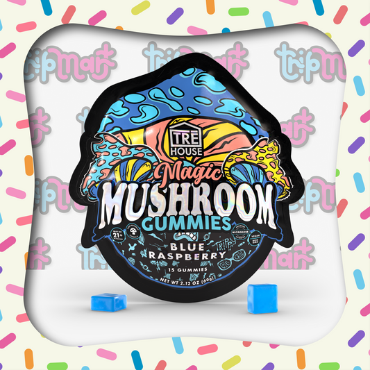 Tre House Gummies Magic Mushrooms Blue Raspberry