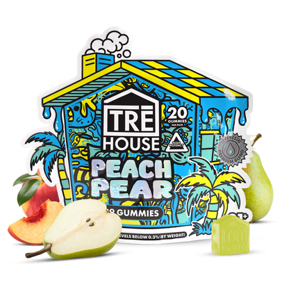 Tre House Gummies PeachPear D9 20ct