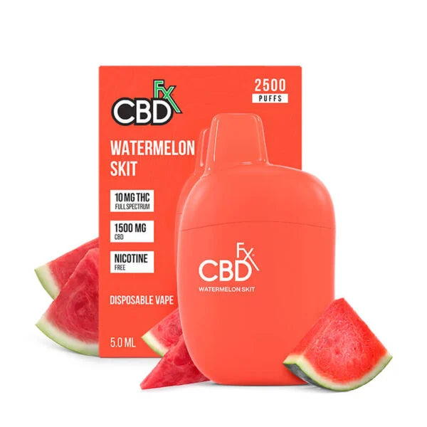 Watermelon Skit THC Vape Pen 1500mg CBD + 10mg THC