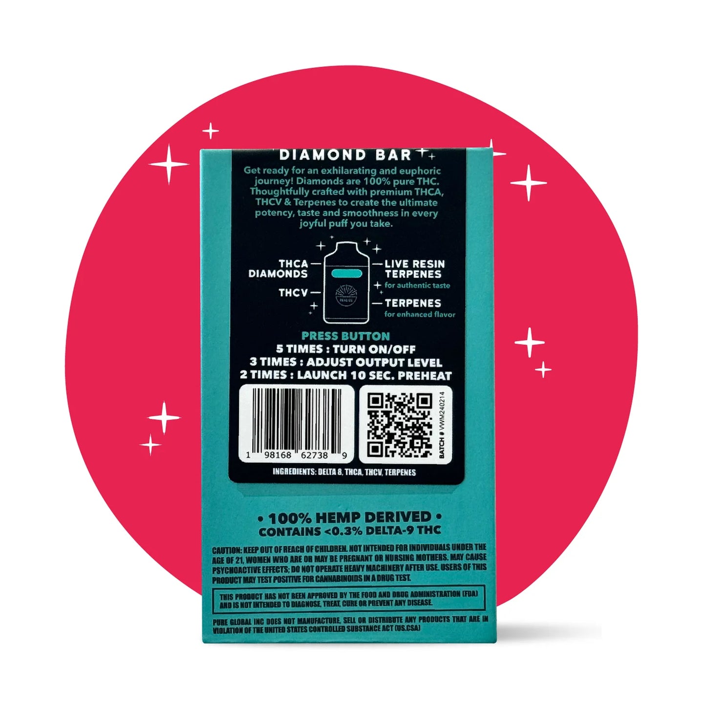 Realize Diamond Bar Watermelon Kush 4G