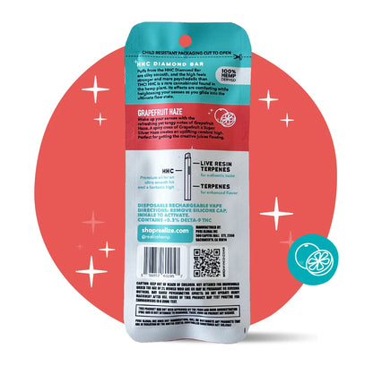 Realize Diamond Bar Grapefruit Haze 2G (HHC)