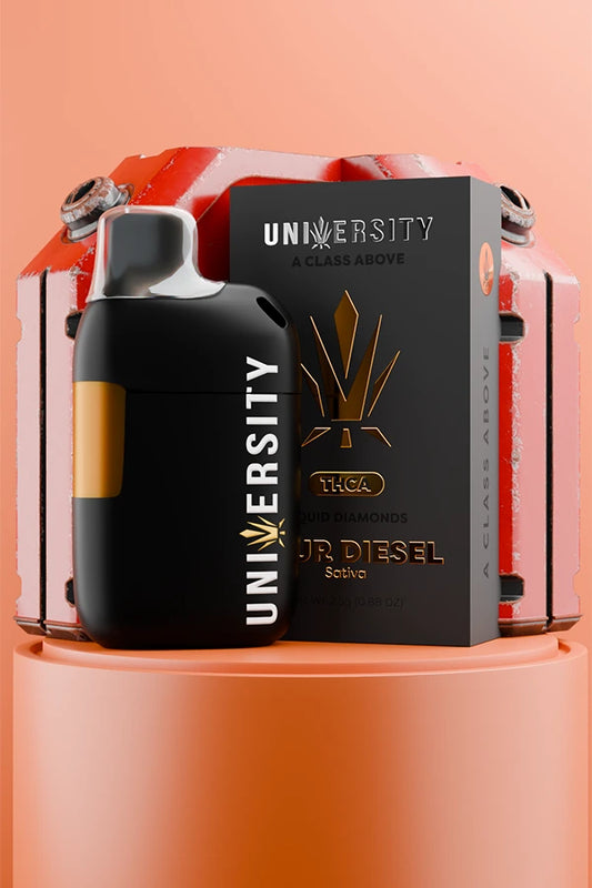 University Sour Diesel – THCA Liquid Diamonds Disposable Vape